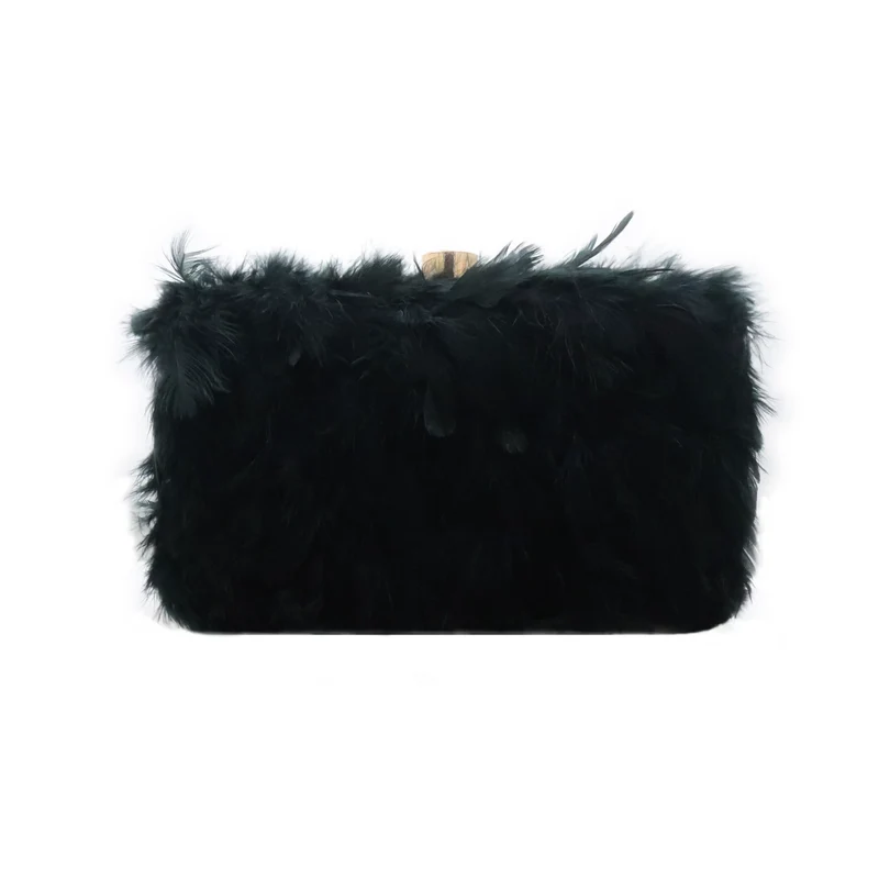 Bolso Tamlor Plumas Verde Oscuro