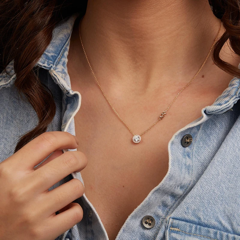 Michael Kors Premium 925 Sterling Silver Rosegolden Necklace MKC1208AN791 (Length: 40.50 - 45.50 cm)