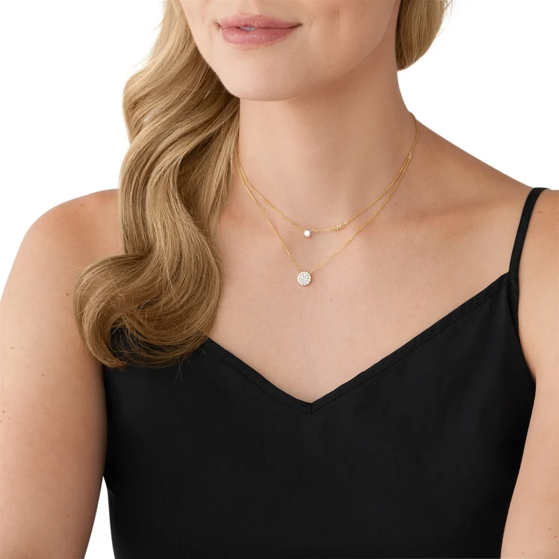 Michael Kors Premium 925 Sterling Silver Gold-coloured Necklace MKC1591AN710