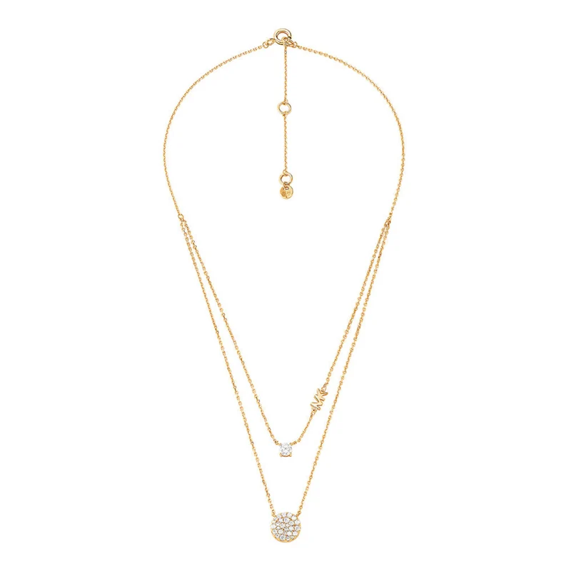 Michael Kors Premium 925 Sterling Silver Gold-coloured Necklace MKC1591AN710