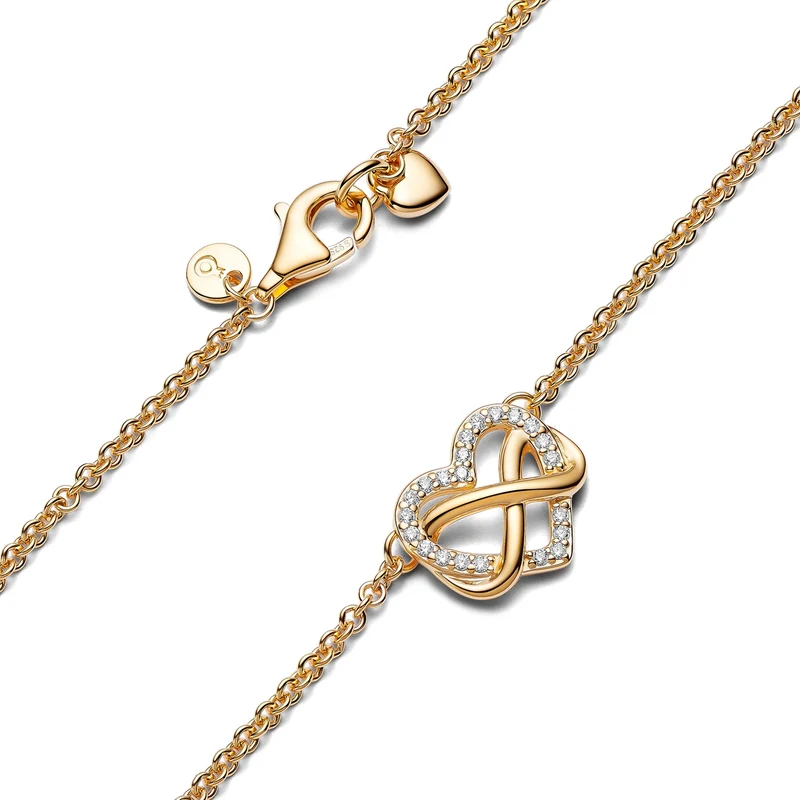 Pandora Moments Metalen Ketting Met Gouden Plating 362666C01-50
