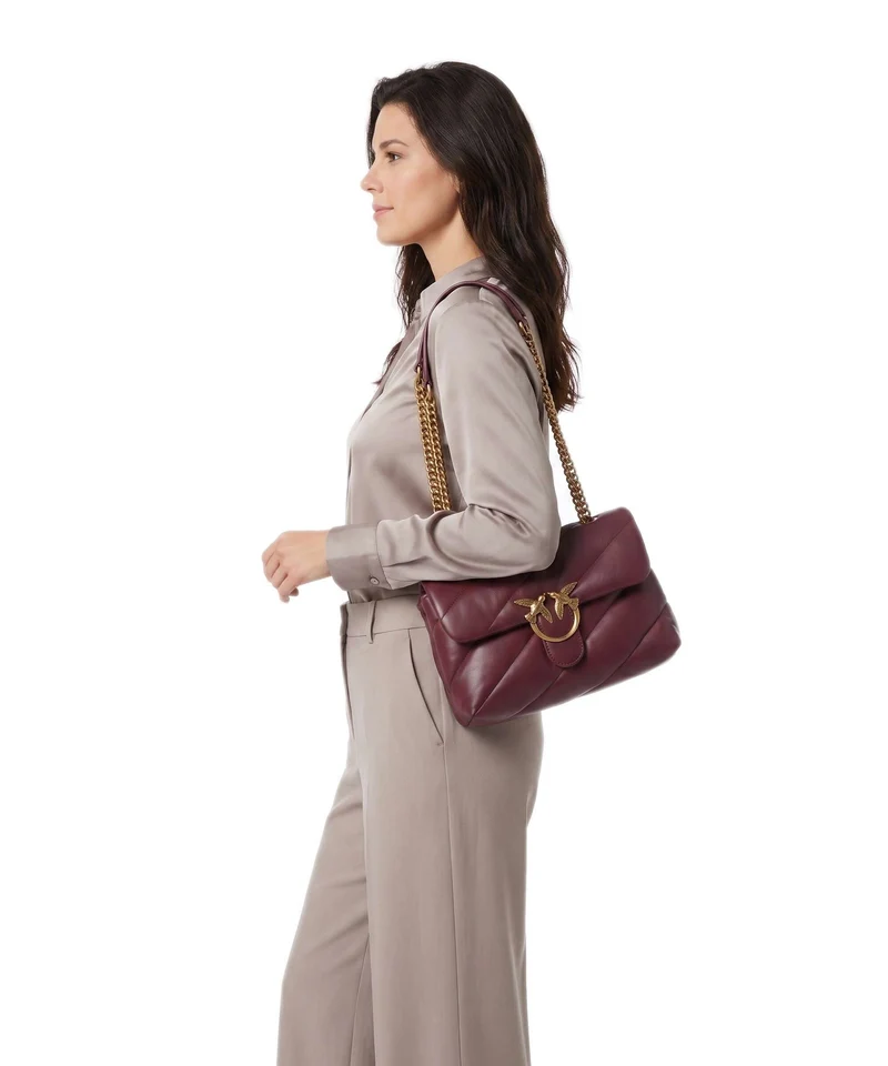 Pinko Love Puff Classic Bolso de hombro ribes intenso/antique gold