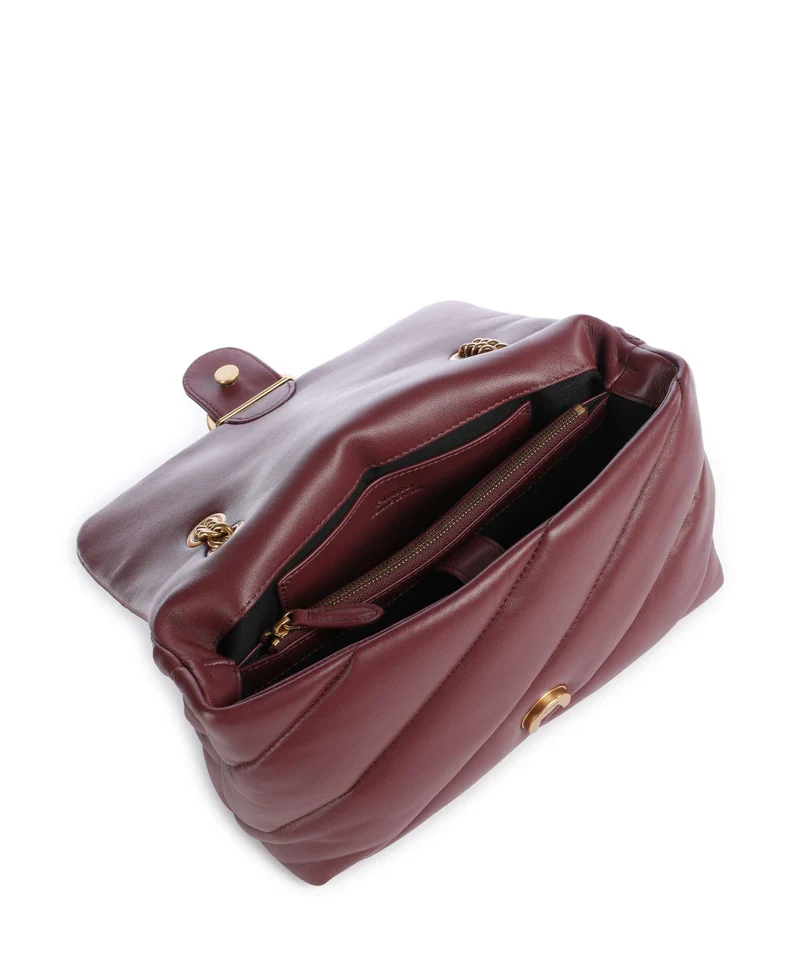 Pinko Love Puff Classic Bolso de hombro ribes intenso/antique gold