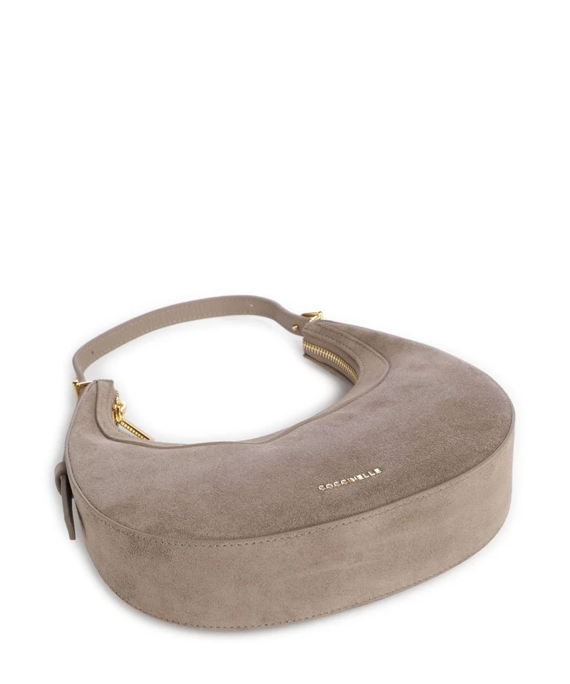 Coccinelle Whisper Suede Bolso de hombro warm taupe