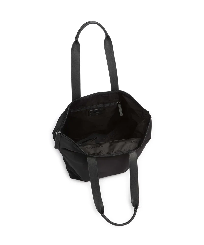 Emporio Armani Nylon Recycled Bolsa shopping black beauty