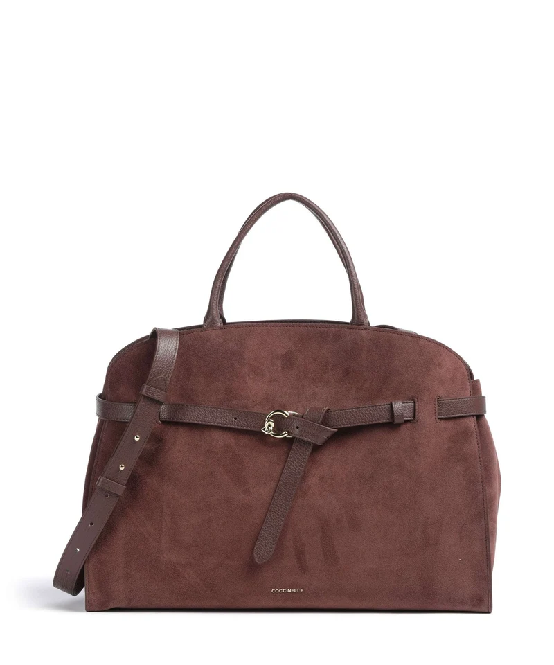 Coccinelle Sabine Suede Bolso de mano berry