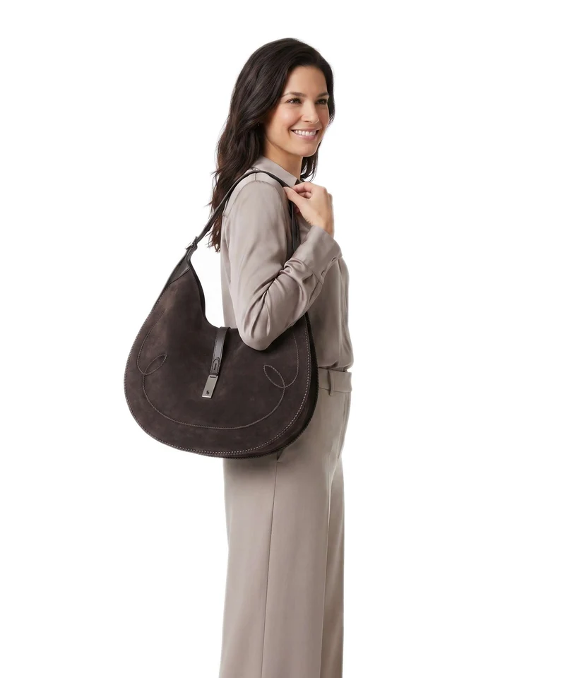 Polo Ralph Lauren ID Collection Medium Bolso de hobo chocolate/tobacco