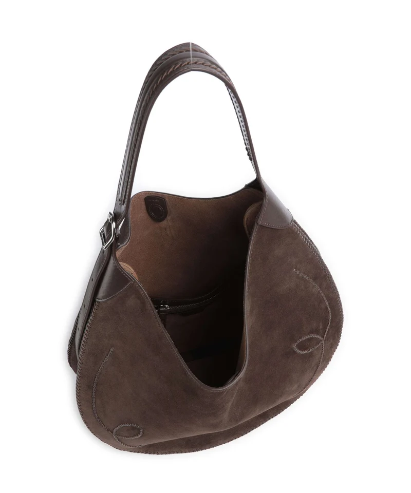 Polo Ralph Lauren ID Collection Medium Bolso de hobo chocolate/tobacco