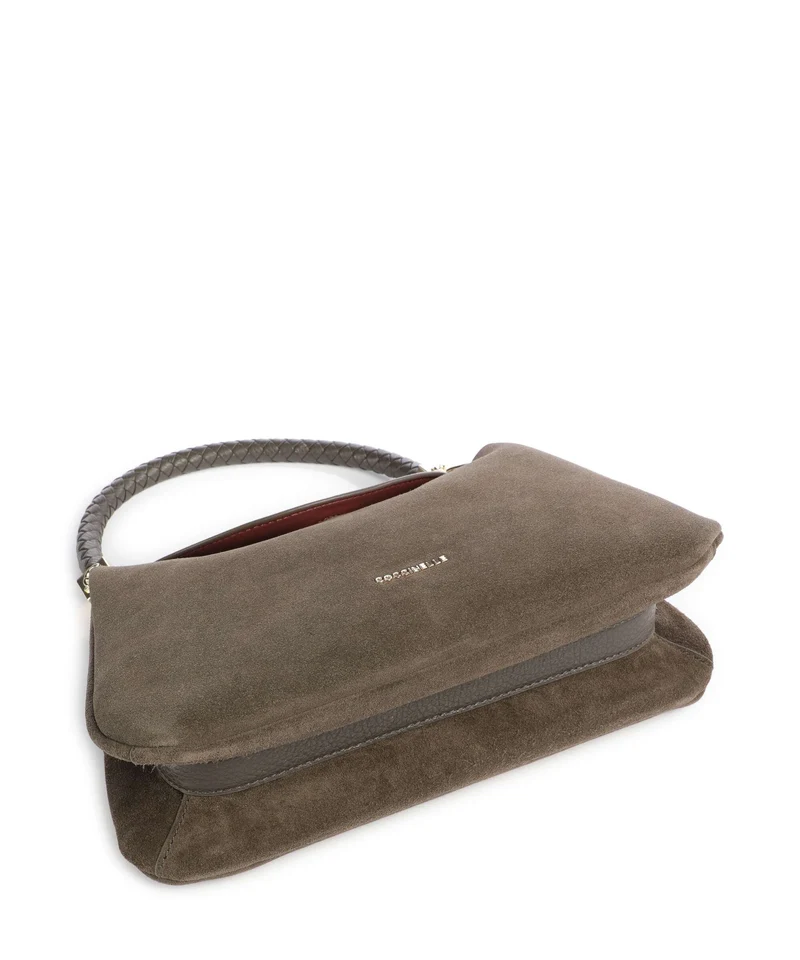 Coccinelle Tiggy Suede Bolso de hombro fango