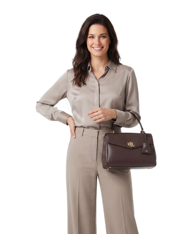 Lauren Ralph Lauren Farrah Small Bolso de mano chestnut brown