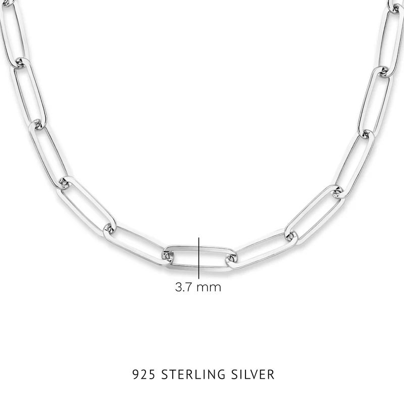 Parte Di Me Bibbiena Poppi Felice 925 Sterling Zilveren Schakelketting PDM34091