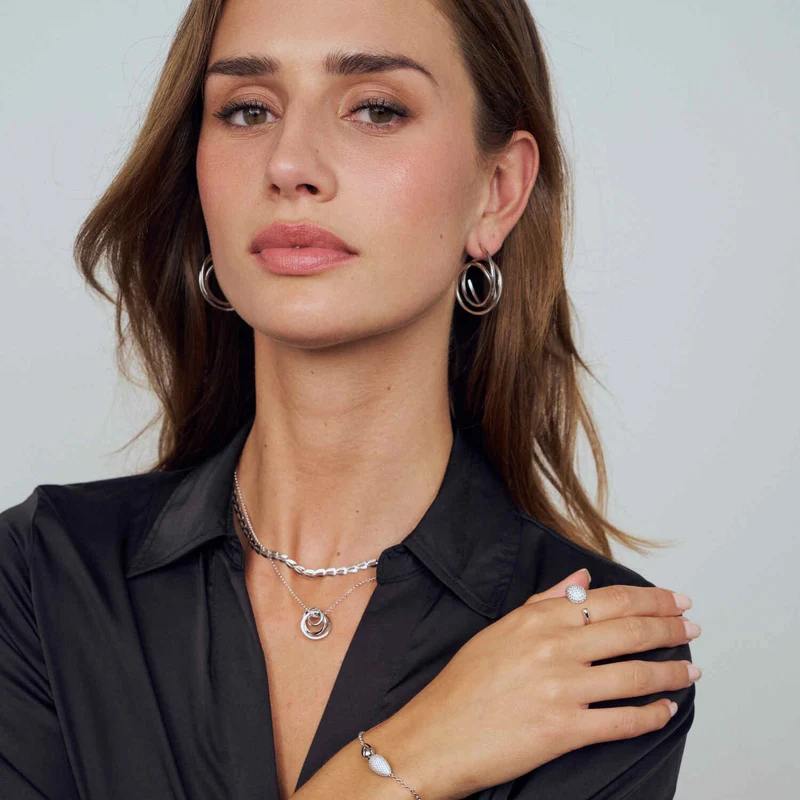 Sif Jakobs 925 Sterling Zilveren Heartbeat Necklace SJ-N2752
