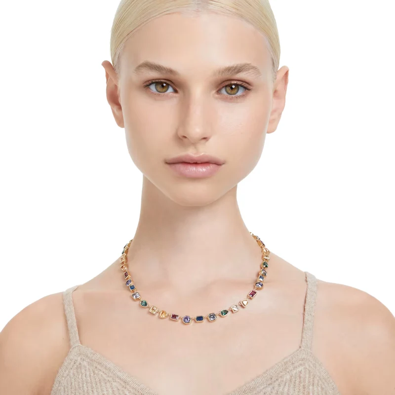 Swarovski Stilla Gold-coloured Necklace 5662915 (Length: 38.00 - 45.00 CM)
