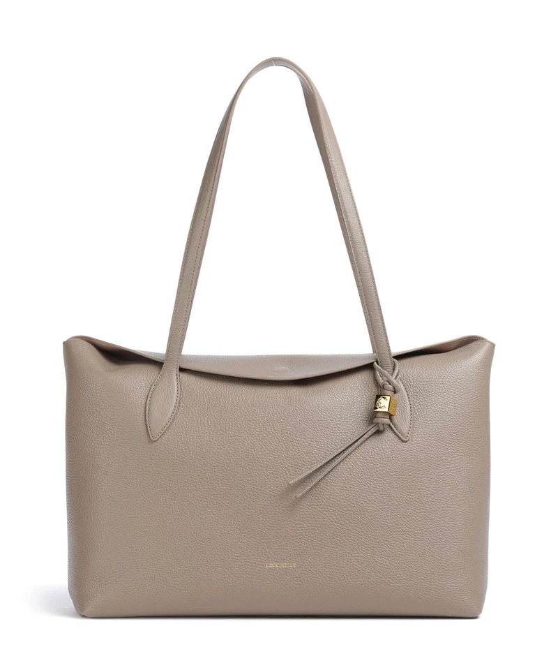 Coccinelle Thess Bolsa shopping warm taupe