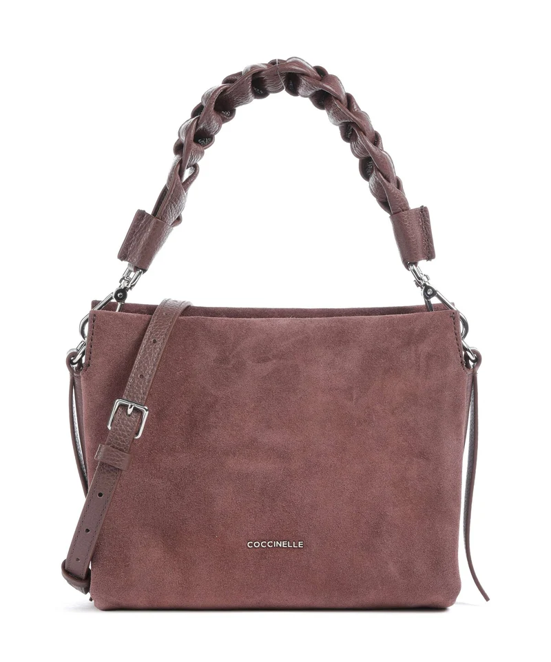 Coccinelle Boheme Suede Bolso de mano berry