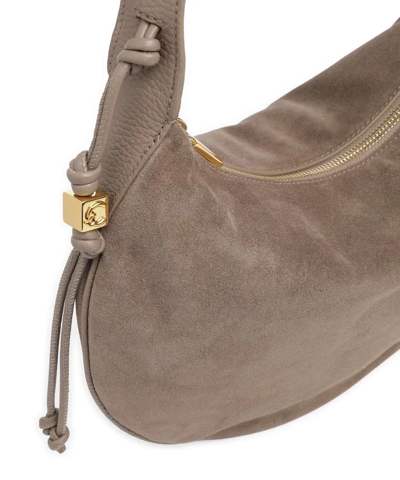 Coccinelle Thess Suede Bolso de hobo warm taupe