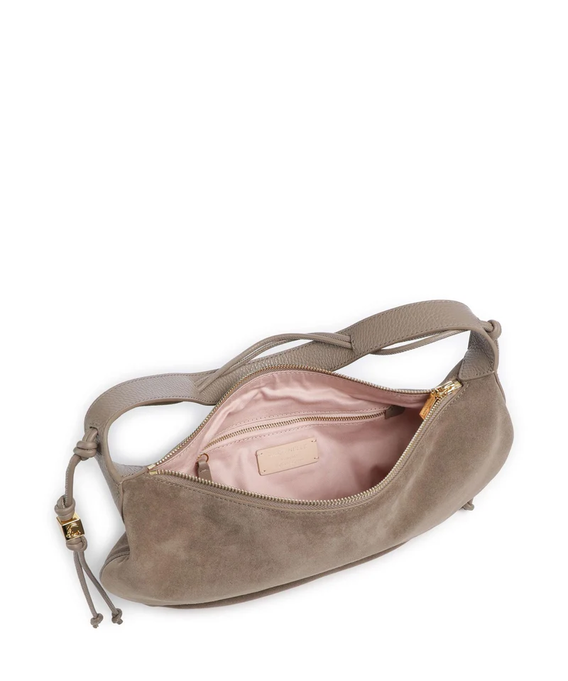 Coccinelle Thess Suede Bolso de hobo warm taupe