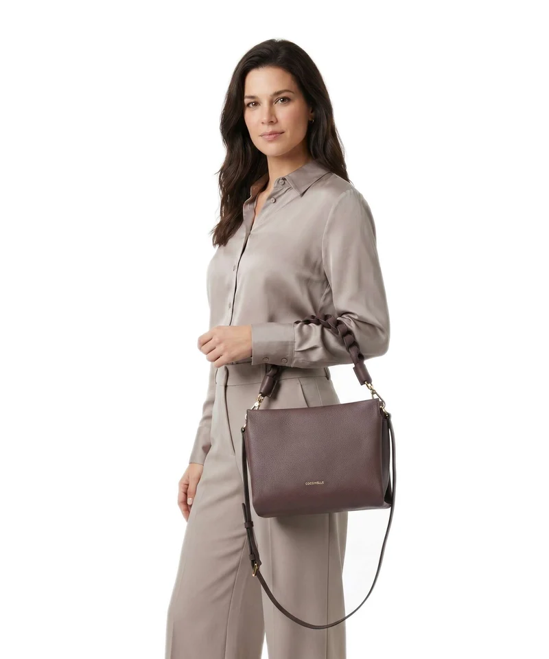 Coccinelle Boheme Grana Double Bolso de mano berry/winter rose