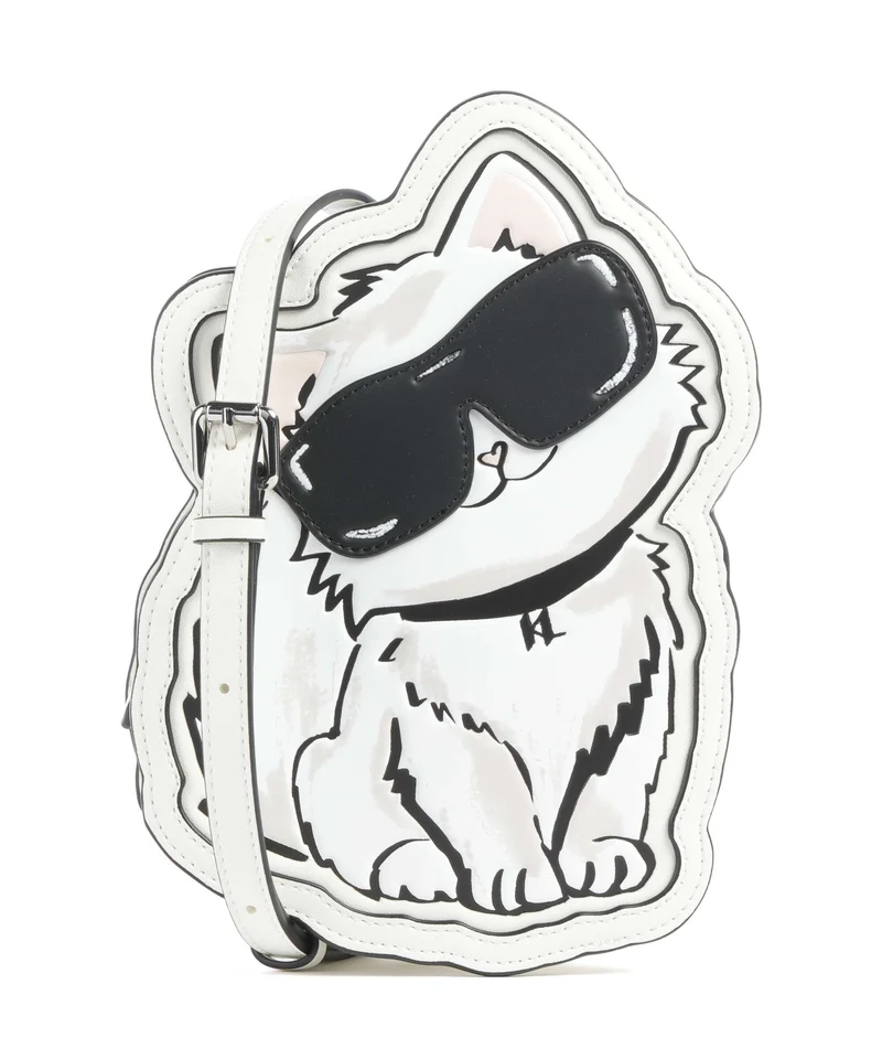 Karl Lagerfeld Ikon Choupette Bandolera off white