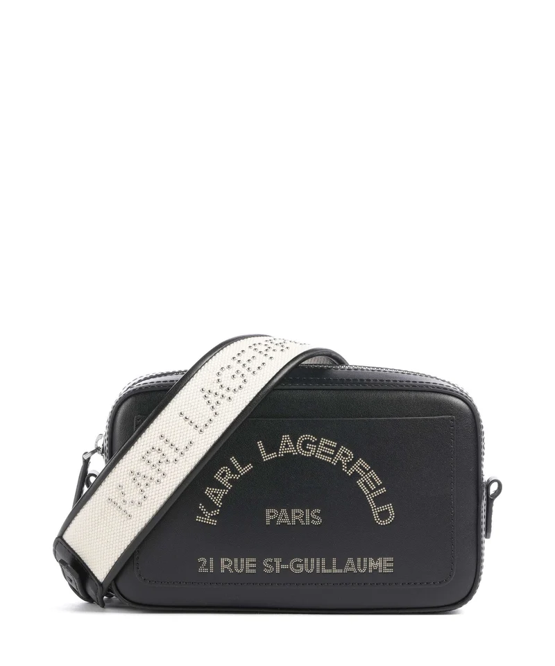 Karl Lagerfeld K/Daily Bandolera black nickel