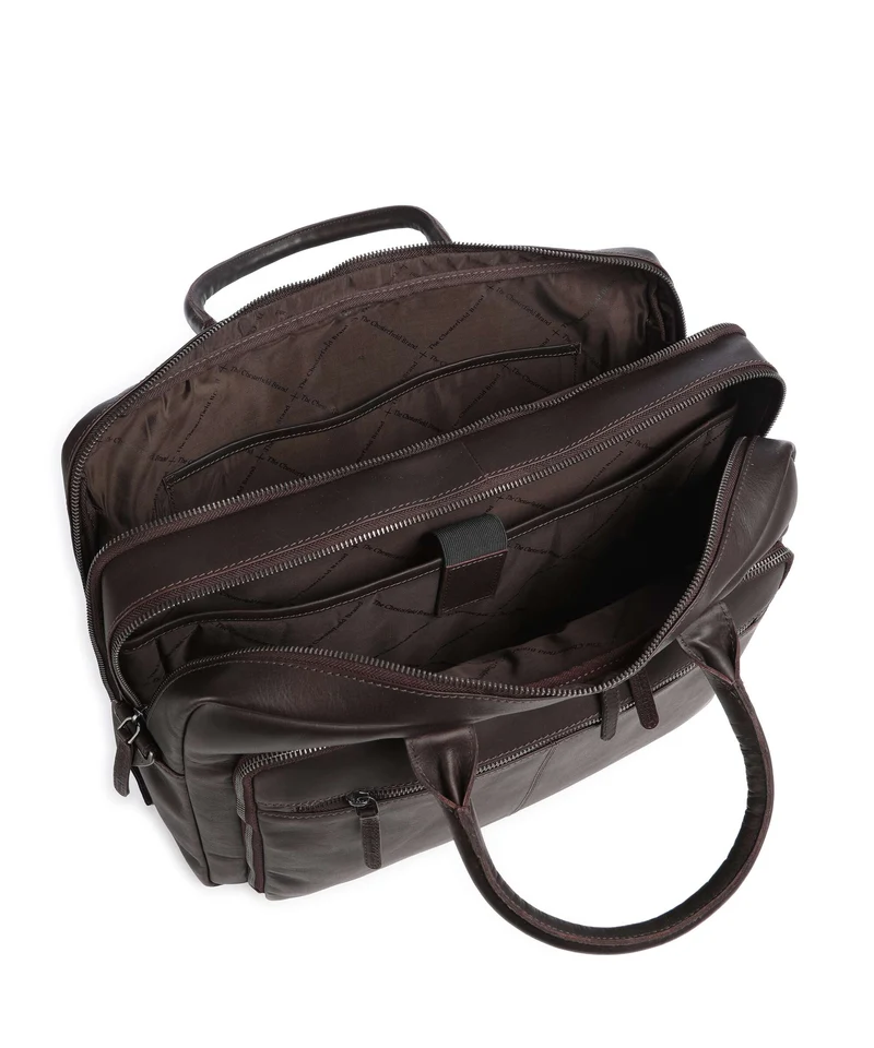 The Chesterfield Brand Wax Pull Up Cow Tacama Bolso para portátil brown