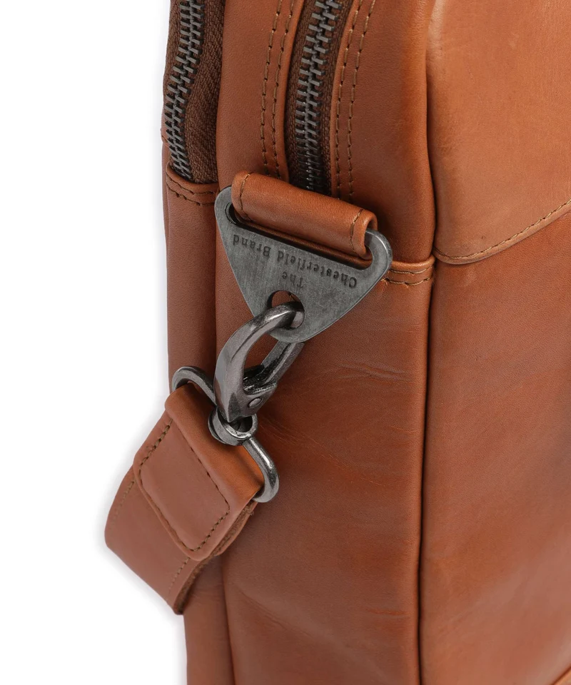 The Chesterfield Brand Wax Pull Up Cow Montara Bolso para portátil cognac