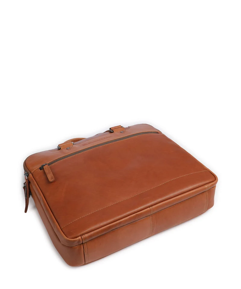 The Chesterfield Brand Wax Pull Up Cow Montara Bolso para portátil cognac