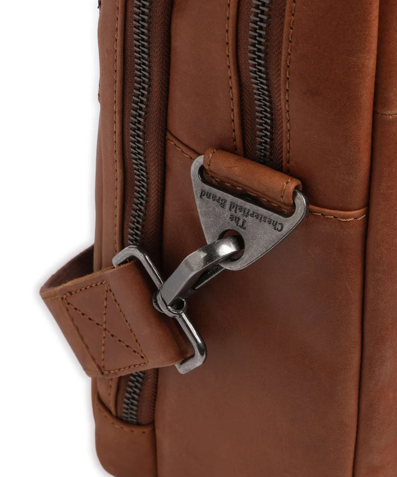 The Chesterfield Brand Wax Pull Up Cow Tacama Bolso para portátil cognac