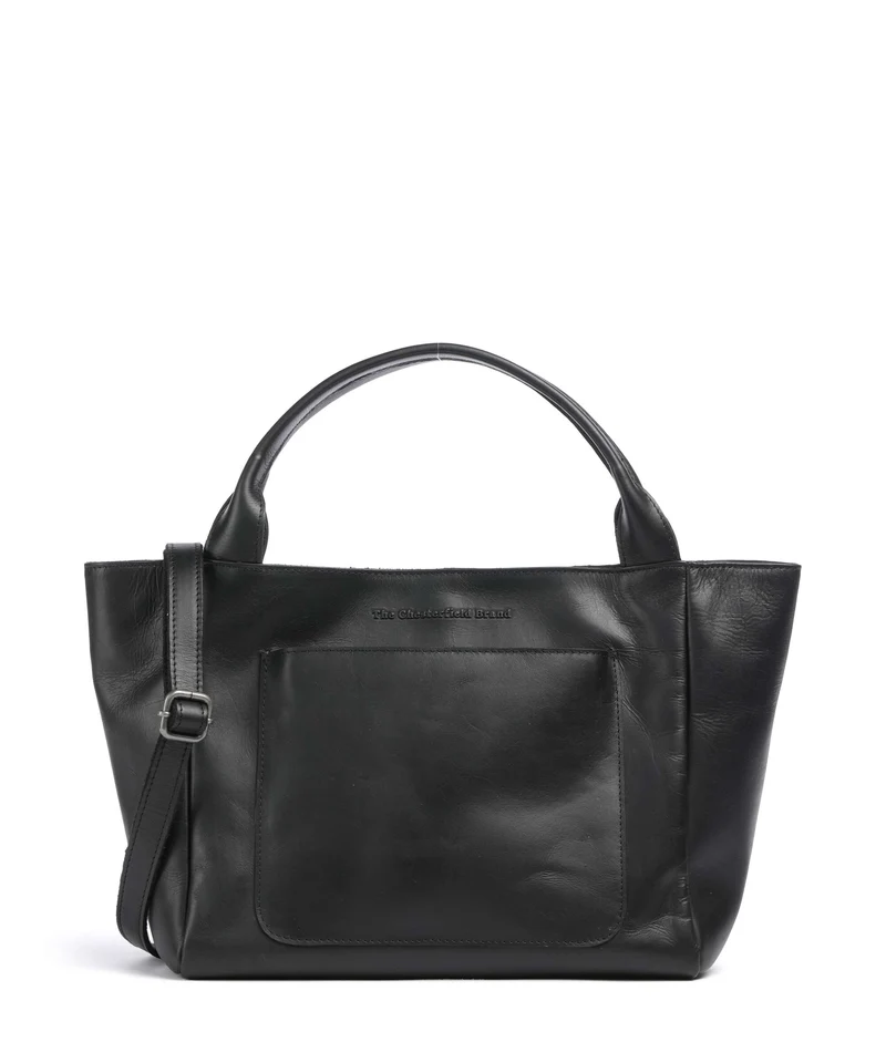 The Chesterfield Brand Wax Pull Up Cow Tenara Bolso de hombro black