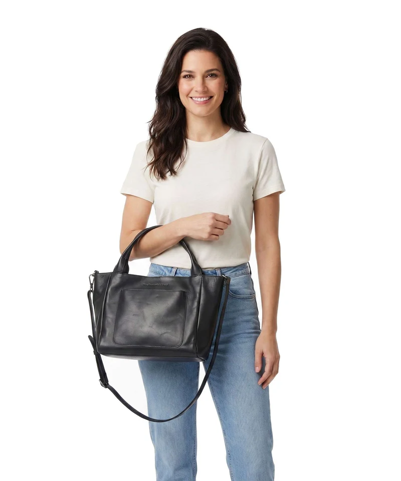 The Chesterfield Brand Wax Pull Up Cow Tenara Bolso de hombro black