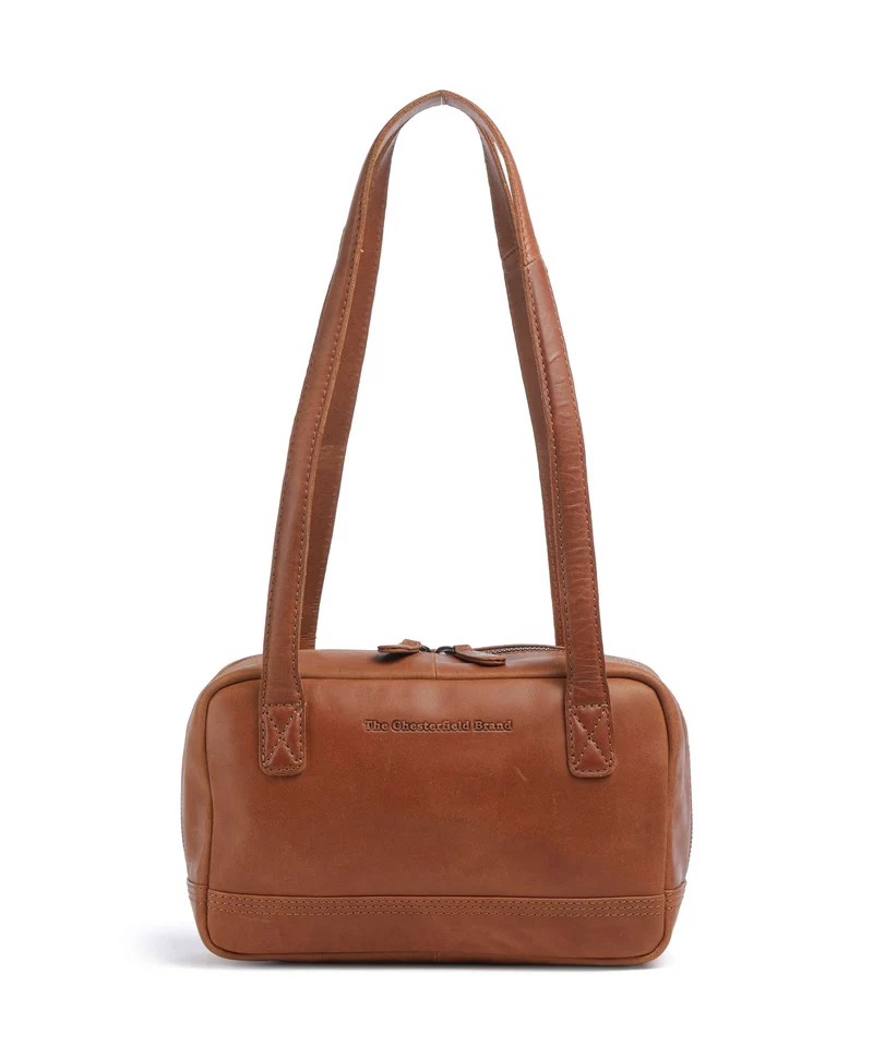 The Chesterfield Brand Wax Pull Up Cow Fenno Bolso de hombro cognac