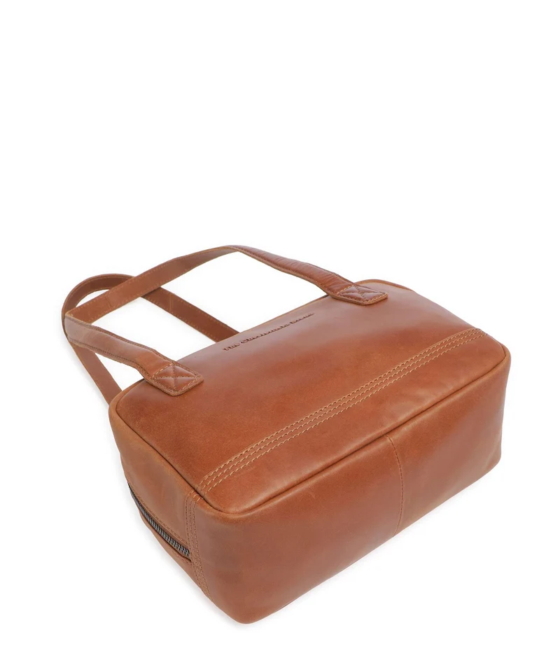 The Chesterfield Brand Wax Pull Up Cow Fenno Bolso de hombro cognac