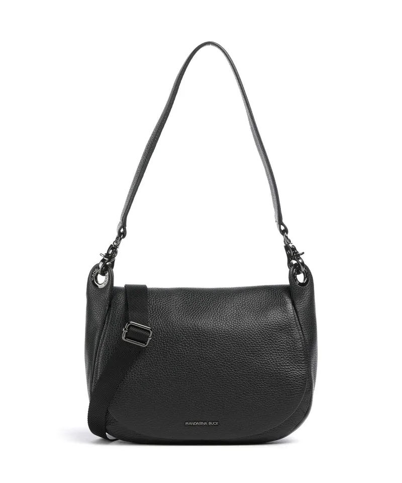 Mandarina Duck Mellow Leather Bolso de hombro nero
