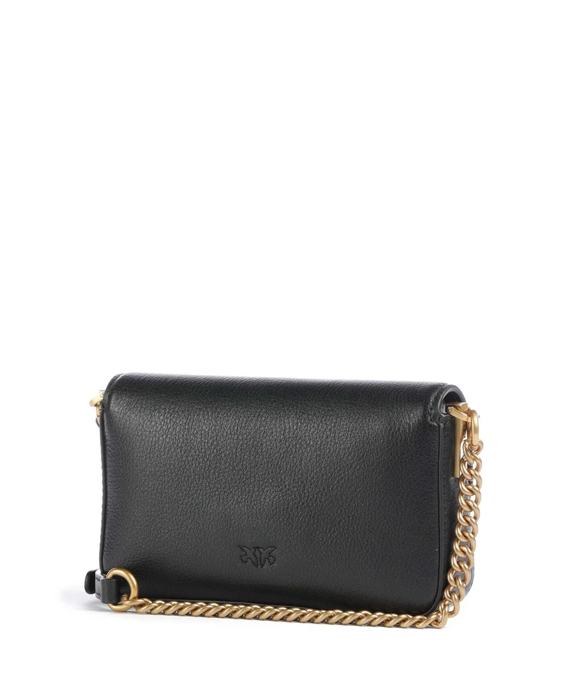 Pinko Love One Baby Slouchy Bandolera nero/antique gold