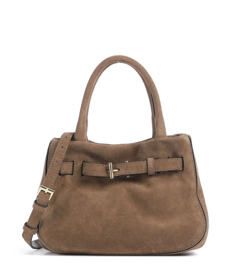 Abro Suede Jill Bolso de mano khaki