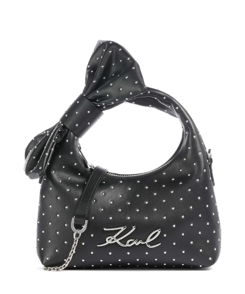 Karl Lagerfeld K/Soiree Mini Bow Bolso de mano black embellishment
