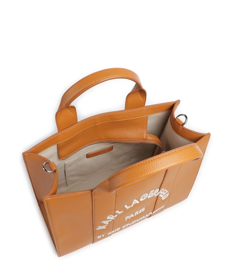 Karl Lagerfeld K/Rue St Guillaume Medium Bolso de mano dark orange/sienna