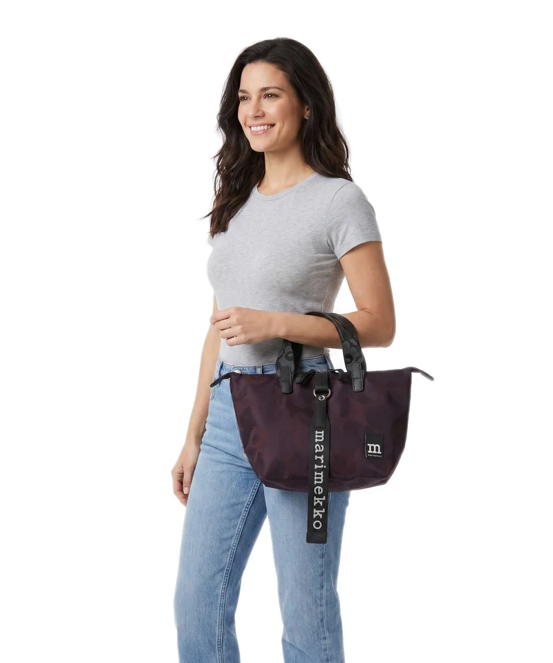 Marimekko Wear All Day S Unikko Bolso de mano wine red/dark wine