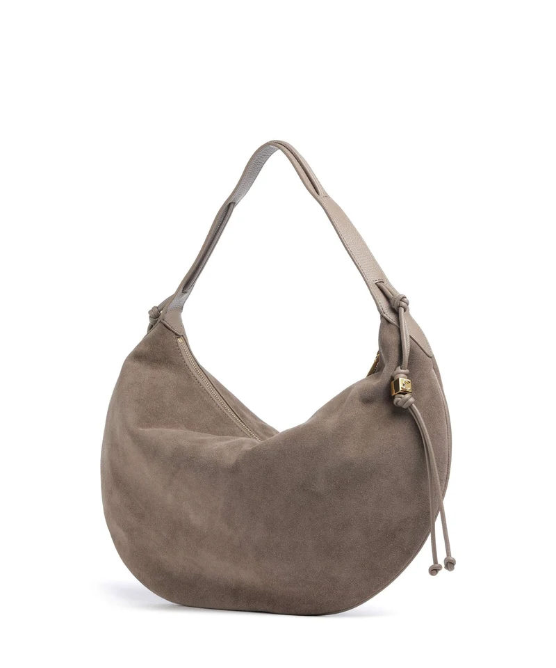 Coccinelle Thess Suede Bolso de hobo warm taupe