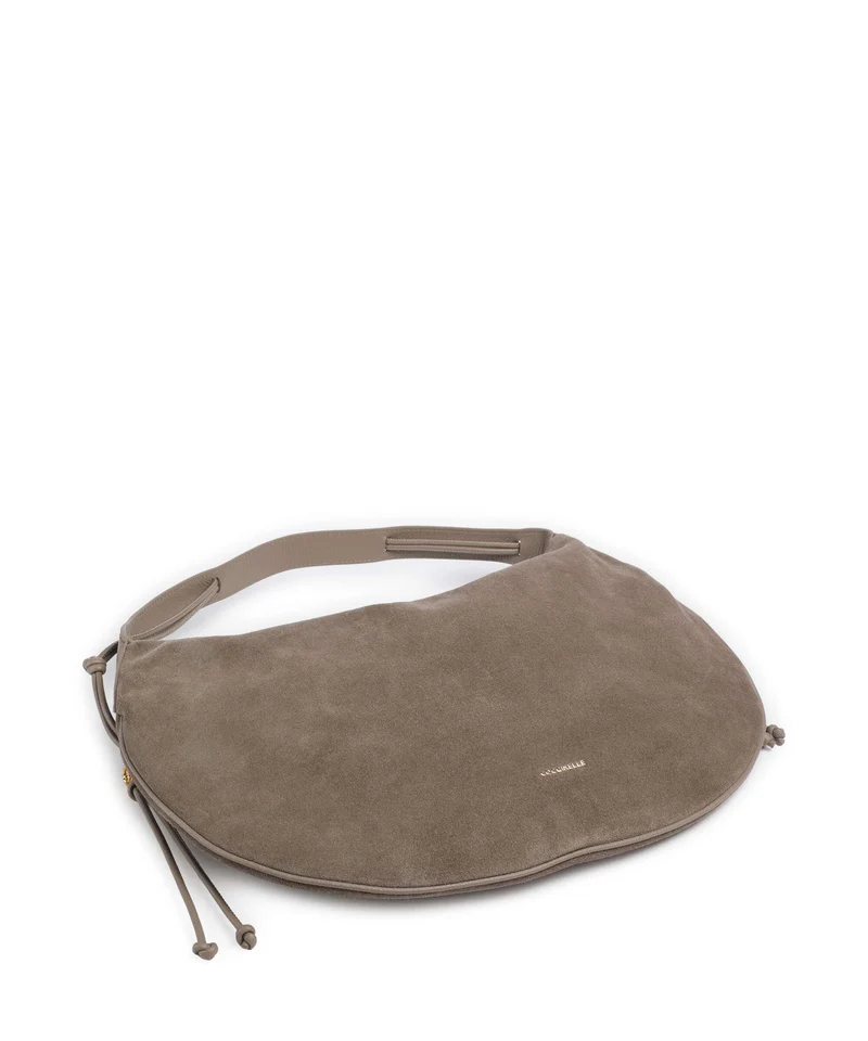 Coccinelle Thess Suede Bolso de hobo warm taupe