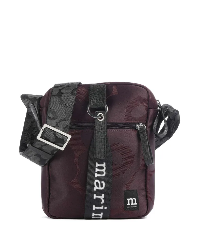 Marimekko Wear All Day Unikko Bandolera wine red/dark wine