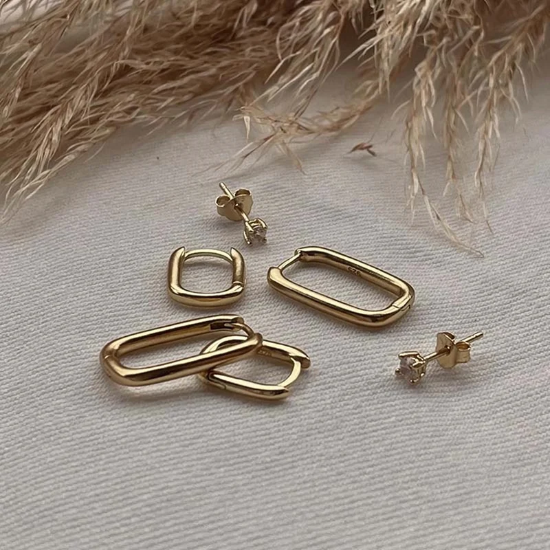 Karma 925 Sterling Silver Gold-coloured Sun Kissed Earparty EPV06GP