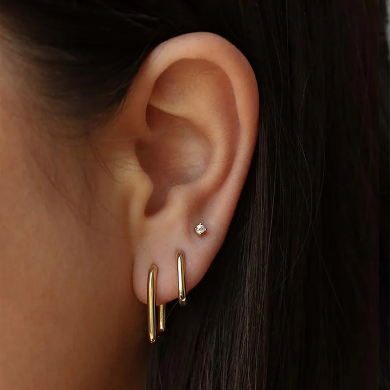 Karma 925 Sterling Silver Gold-coloured Sun Kissed Earparty EPV06GP