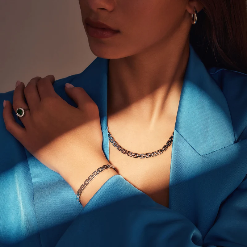 Parte Di Me Sorprendimi 925 Sterling Zilveren Ketting en Armband Giftset PDM90077