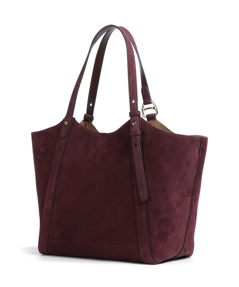 Lauren Ralph Lauren Tasha Large Bolsa shopping dark garnet