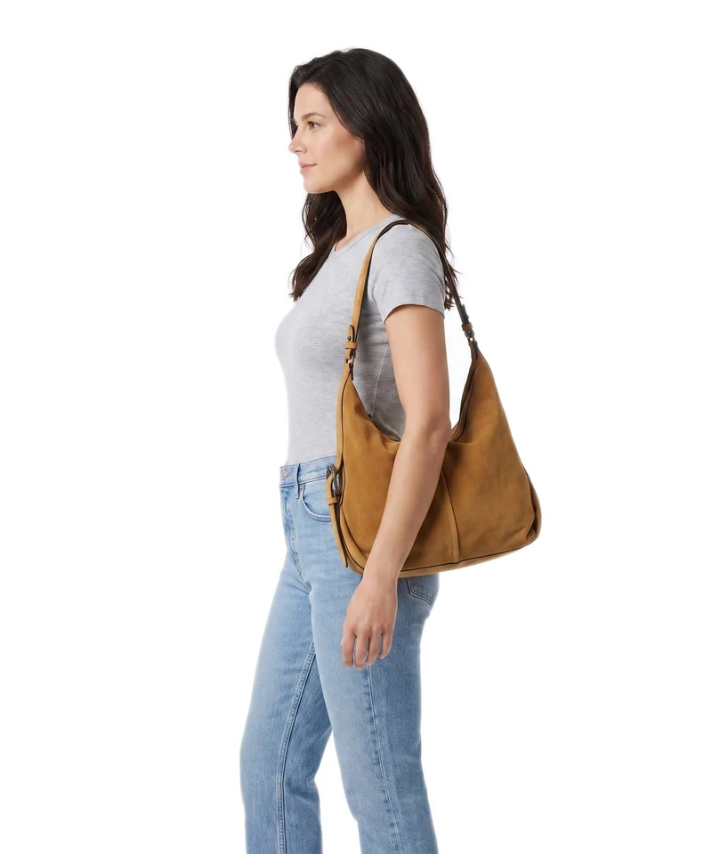 Liebeskind Paris II Hydro Suede M Bolso de hobo honey suede