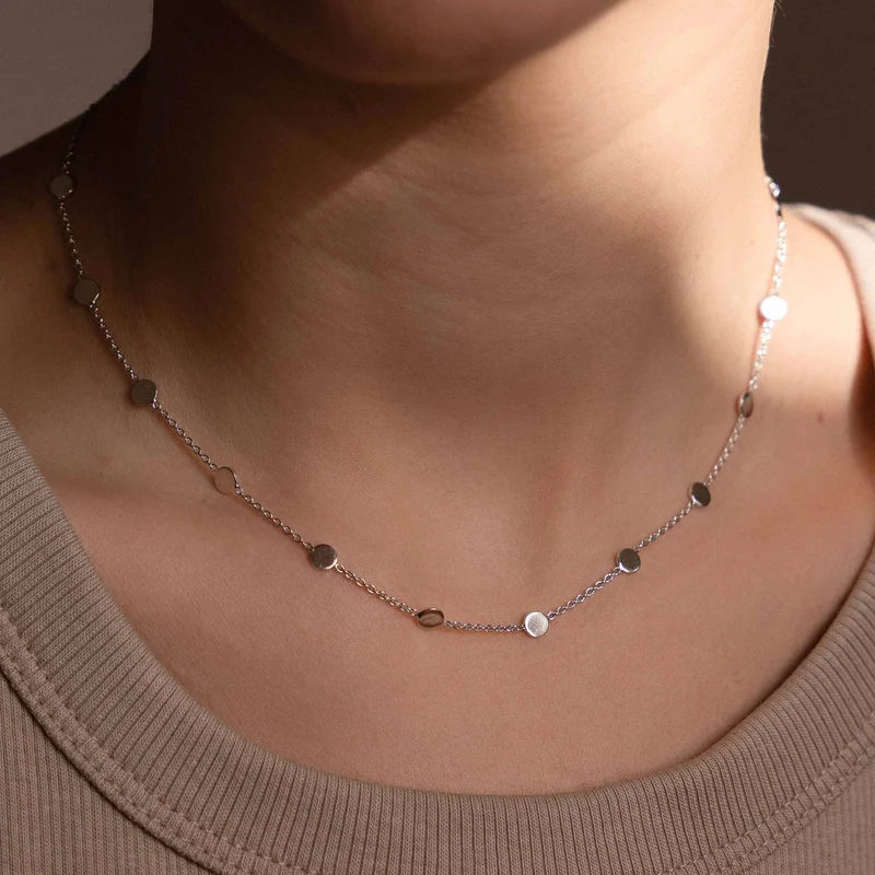Violet Hamden Luna 925 Sterling Zilveren Choker met Manen VH15002