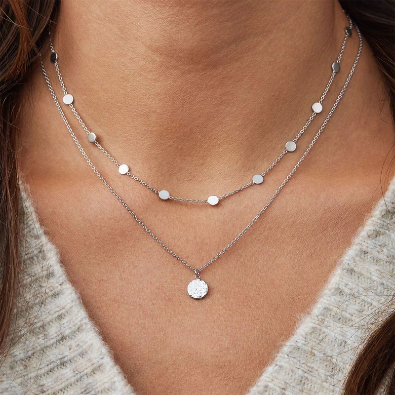 Violet Hamden Luna 925 Sterling Zilveren Choker met Manen VH15002