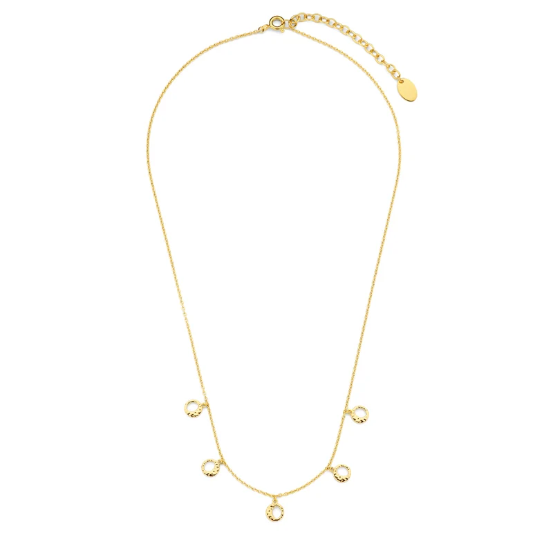 Violet Hamden Luna 925 Sterling Zilveren Gold Plated Ketting met Manen VH340034