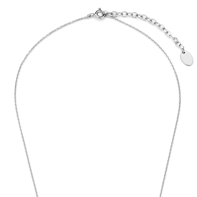 Violet Hamden Luna 925 Sterling Zilveren Ketting met Manen en Witte Zirkonia Steentje VH340039